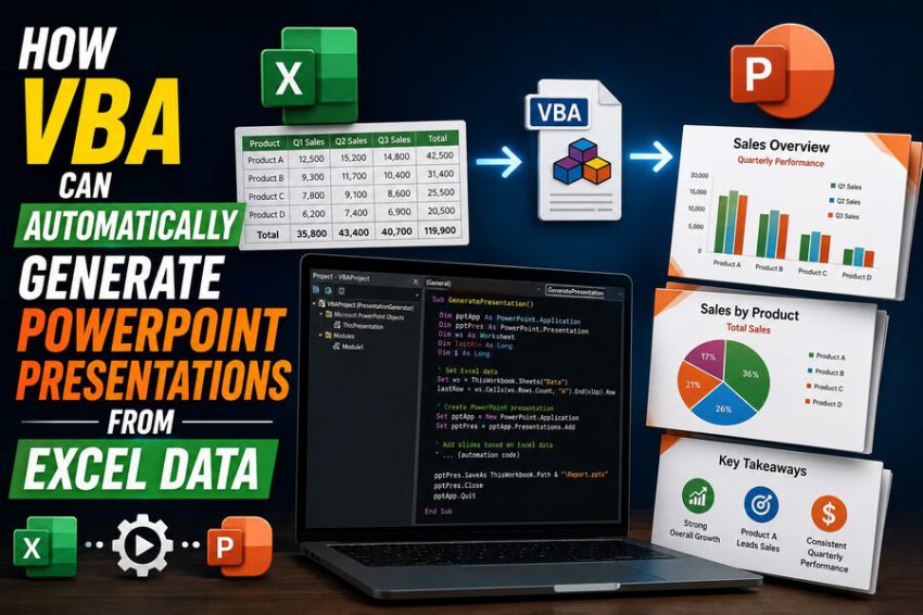 📊 How VBA Can Automatically Generate PowerPoint Presentations From Excel Data