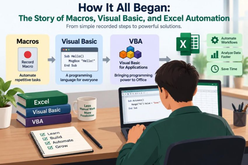 ⚙️ How It All Began: The Story of Macros, Visual Basic, and Excel Automation