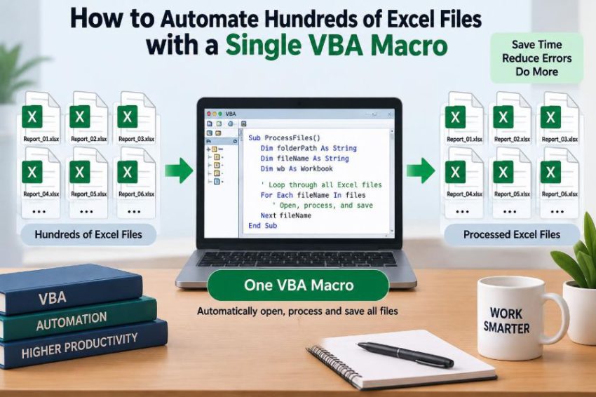 📂 How to Automate Hundreds of Excel Files with a Single VBA Macro