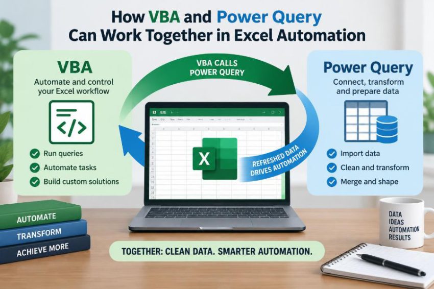 🔄 How VBA and Power Query Can Work Together in Excel Automation