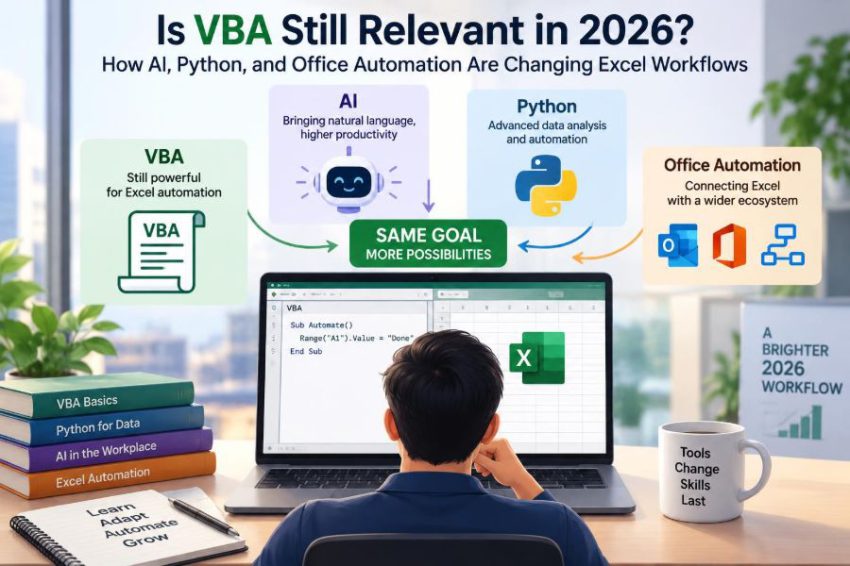 📊 Is VBA Still Relevant in 2026? How AI, Python, and Office Automation Are Changing Excel Workflows