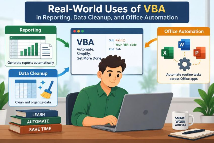 ⚙️ Real-World Uses of VBA in Reporting, Data Cleanup, and Office Automation