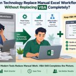 ⚙️ Can Technology Replace Manual Excel Workflows Without Replacing VBA Completely?