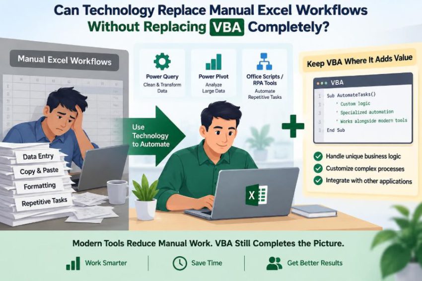⚙️ Can Technology Replace Manual Excel Workflows Without Replacing VBA Completely?