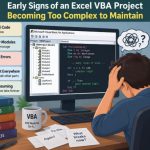 ⚙️ Early Signs of an Excel VBA Project Becoming Too Complex to Maintain