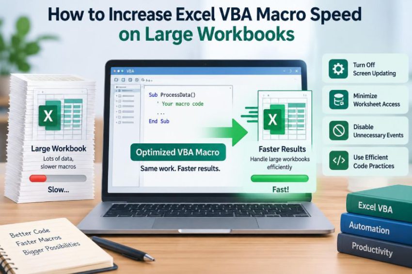 ⚙️ How to Increase Excel VBA Macro Speed on Large Workbooks